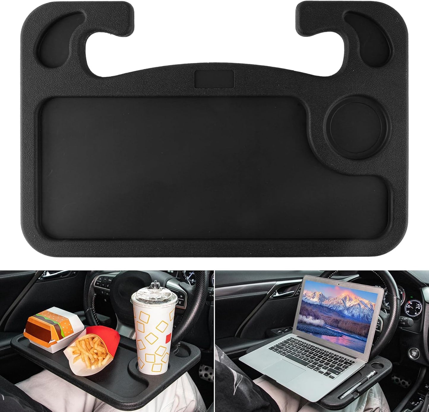 DriveTable™ – Foldable Car Food Tray & Work Desk