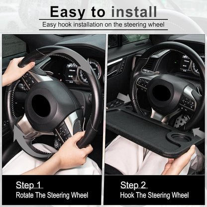 DriveTable™ – Foldable Car Food Tray & Work Desk