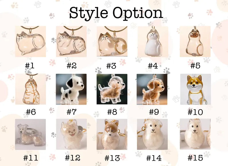 Pet Hair Keepsake Keychain – Fur Memory Accessory