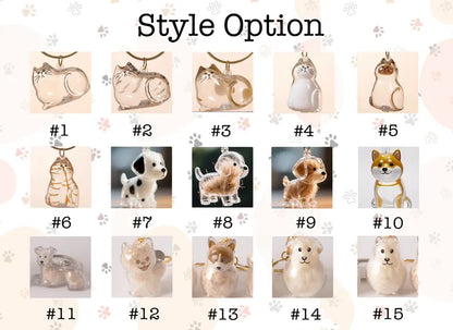 Pet Hair Keepsake Keychain – Fur Memory Accessory